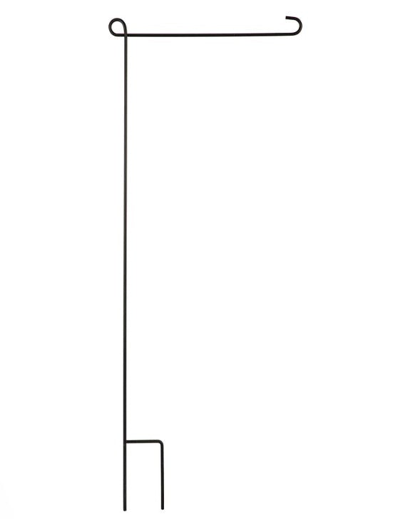 Black Metal Garden Flag Stand - 44"