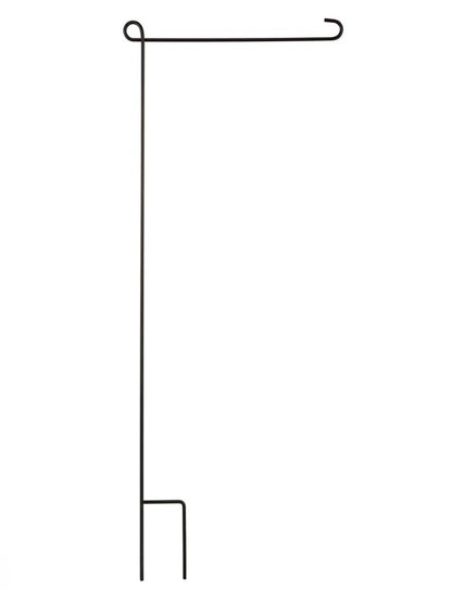 Black Metal Garden Flag Stand - 44"