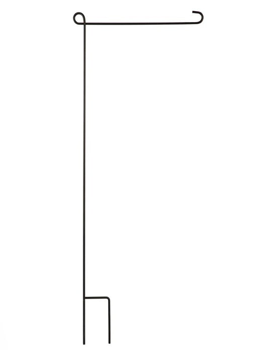 Black Metal Garden Flag Stand - 44"