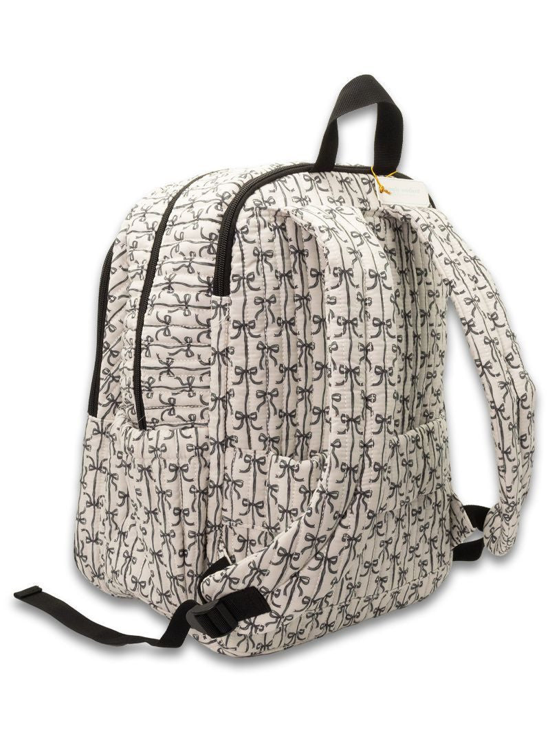 0126-BAG-QLTD-BKPK-BLKBOW Simply Southern Backpack Black Bow