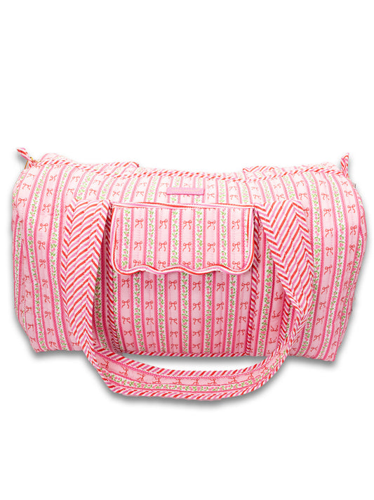 0126-BAG-QLTD-DFFL-BLUSTR Simply Southern Duffle Bag Blust Rose