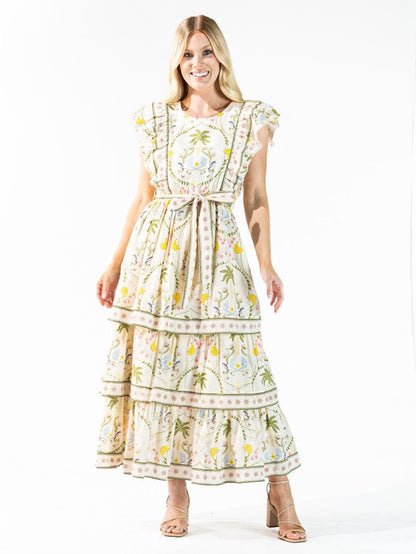 0126-DRS-CABANA Simply Southern Women's Cabana Tiered Dress&nbsp;