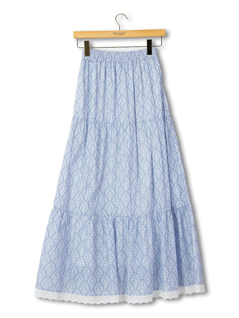0126-SKRT-TIER-MAXI-SCFL Simply Southern Tiered Maxi Skirt SCFL