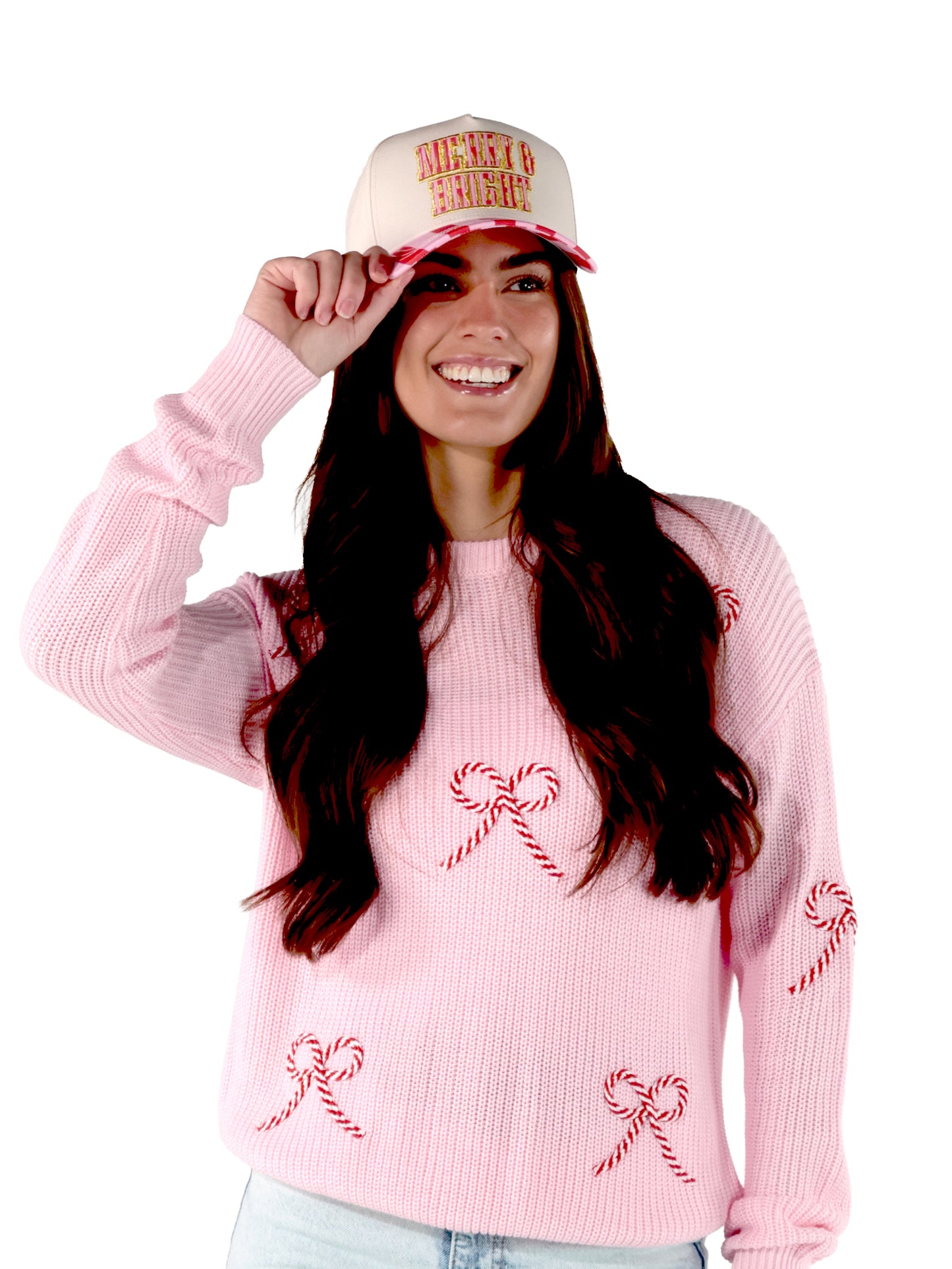 0226-HAT-HOL-MRYBRT Simply Southern Merry & Bright Holiday Hat 0