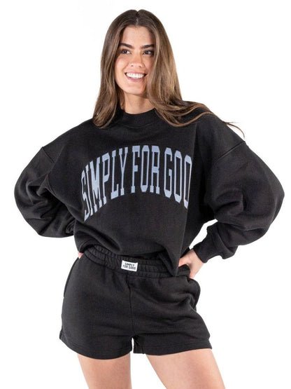 PP-0226-S4G-SHORT-BLK Simply Southern Simply For Good Shorts Black 0