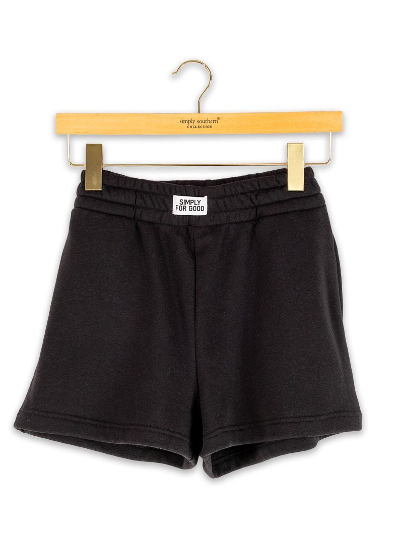 PP-0226-S4G-SHORT-BLK Simply Southern Simply For Good Shorts Black 0