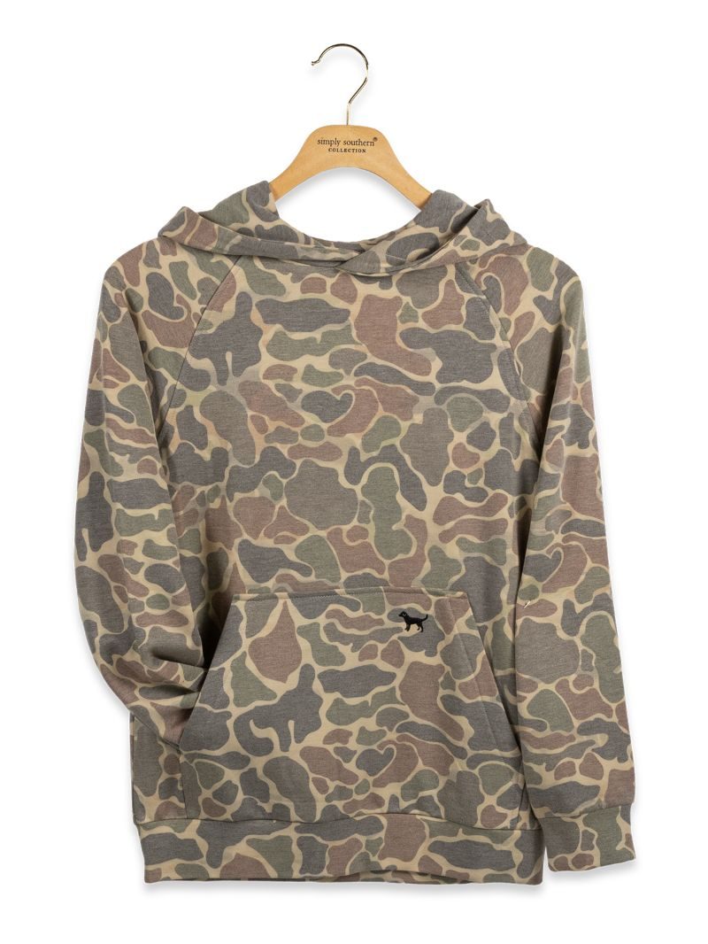 PP-0226-YTH-MN-HD-PRF-FDCAMO Simply Southern Youth Boys Camo Performance Hoodie