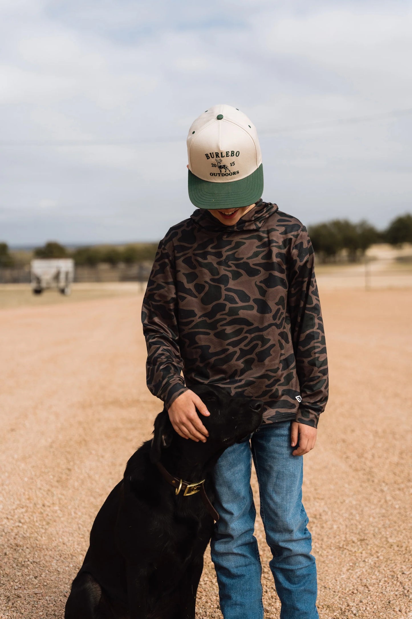 Y-PH-BITAC Youth Burlebo Performance Hoodie Bendita Camo