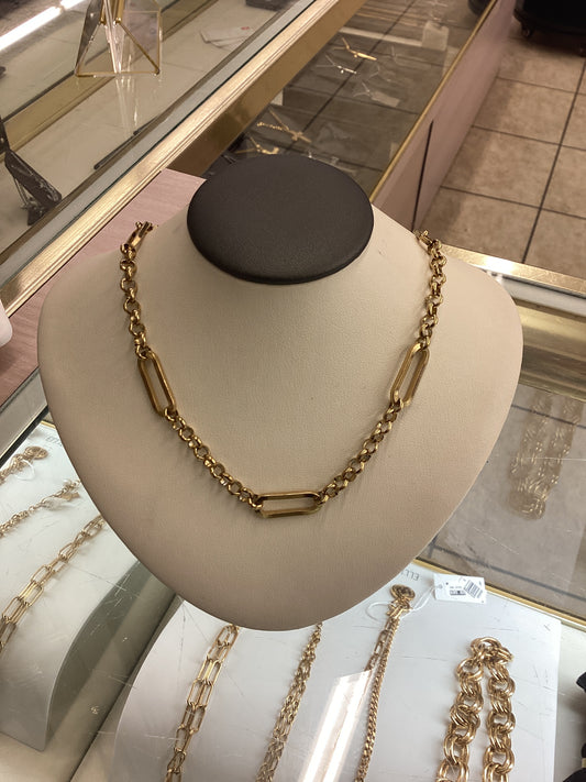 10192 Narelle Gold Plated Rolo Link Necklace 0