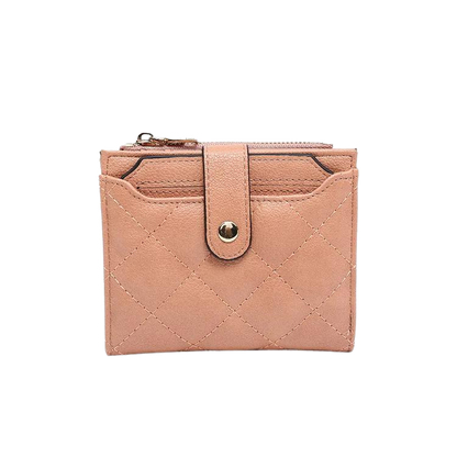 Melody Vegan Quilted Wallet - Melon