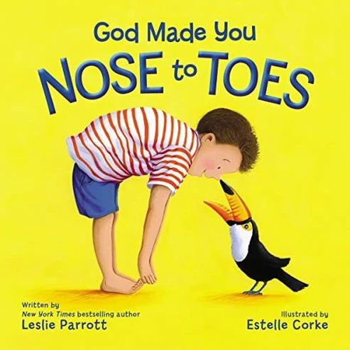 9780310757405 Harper Collins God Made You Nose to Toes Book by Leslie Parrott Board Back 0