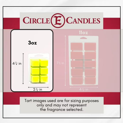 Circle E Candles 3oz Wax Melt Tart Bird of Paradise Scent Pack of 6 Tarts Made in USA