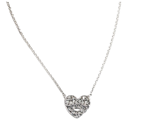 714 DER C242 Southern Gates Sterling Silver 16in Holiday Everlasting Heart Necklace 0