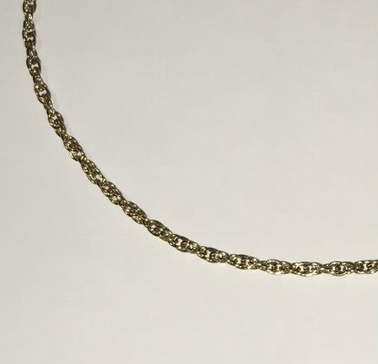 D18 14/20 Yellow Gold Filled Rope Chain Anklet