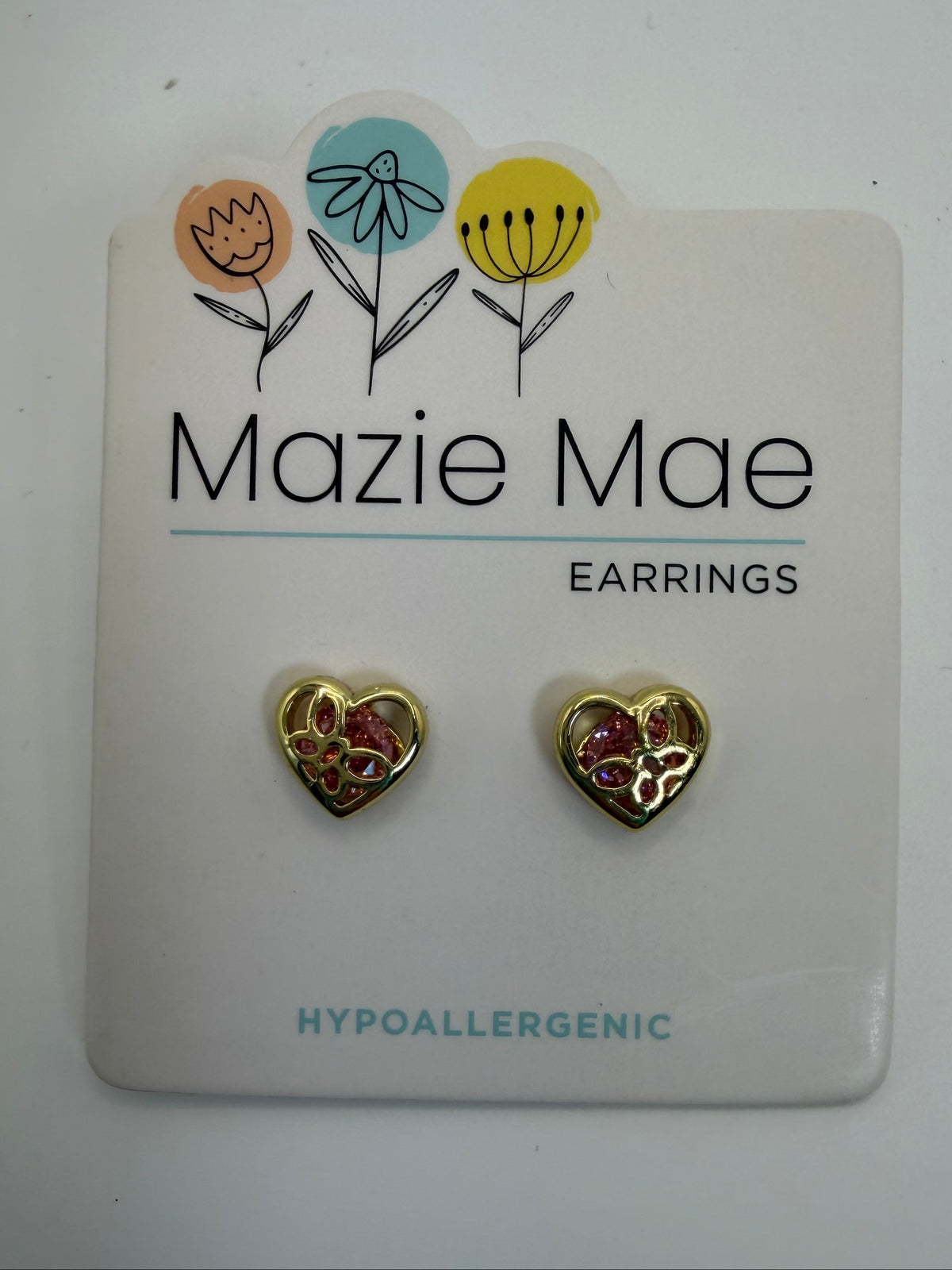 Mazie Mae Kids Earrings Collection Hypoallergenic - Gold Tone 0