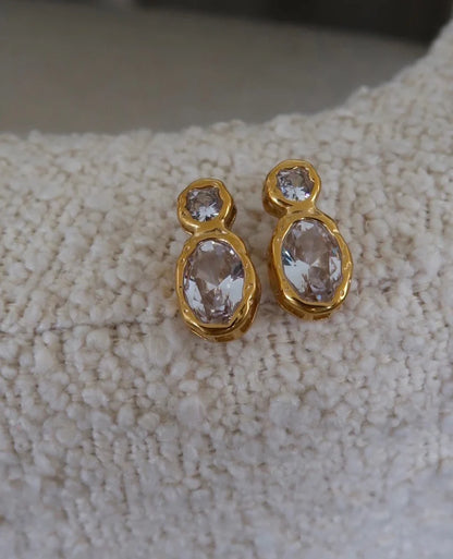 406539 Chansutt Pearls Serenity Earrings Water Resistant 18k Plated Stainless Steel Lightweight