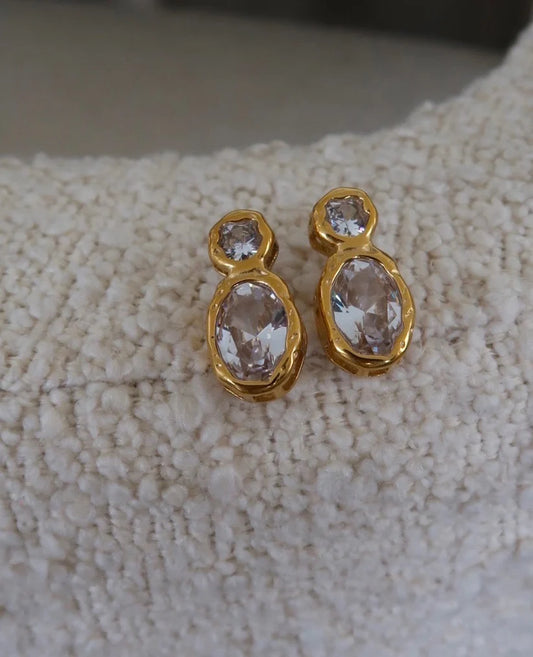 406539 Chansutt Pearls Serenity Earrings Water Resistant 18k Plated Stainless Steel Lightweight