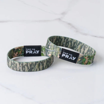 Versibles Tap To Pray Wristband - Tree Bark Camo