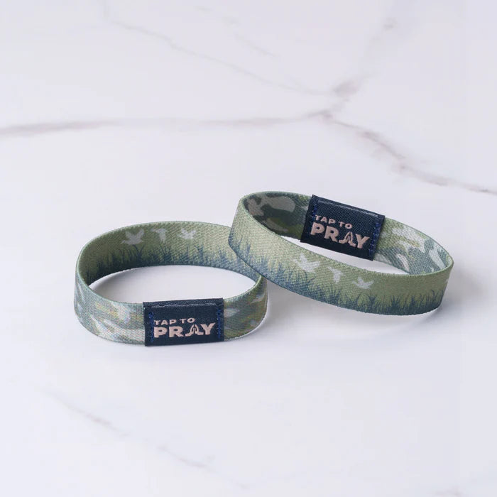 (100-359 TTP) Versible Tap To Pray Wristband - Waterfowl