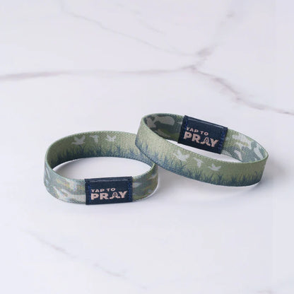 (100-359 TTP) Versible Tap To Pray Wristband - Waterfowl