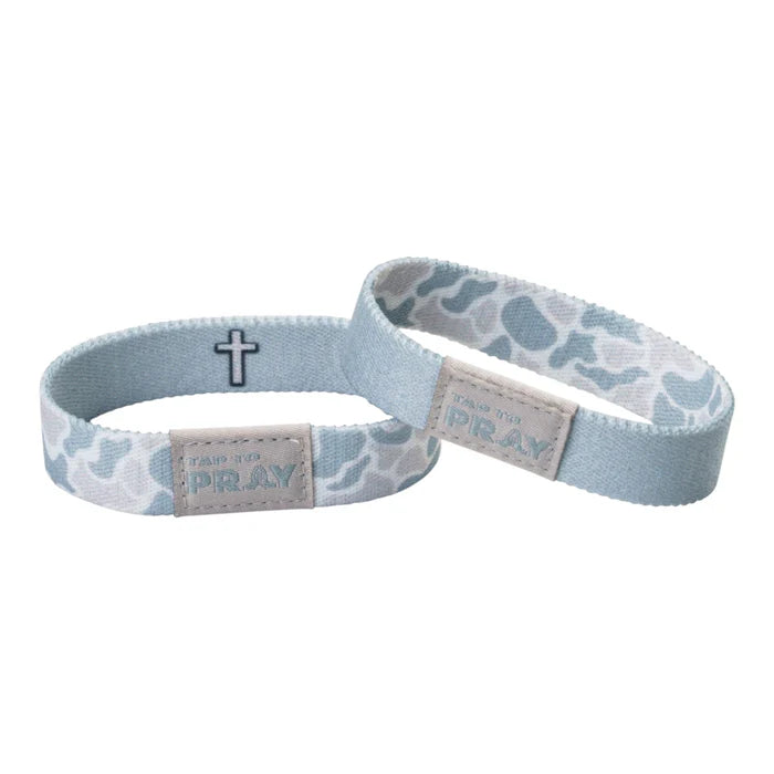 Versible Tap To Pray Wristband - River Rock Camo