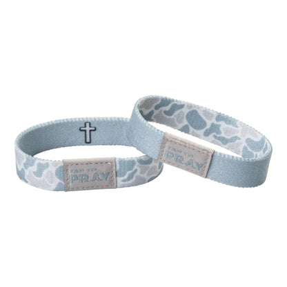 Versible Tap To Pray Wristband - River Rock Camo