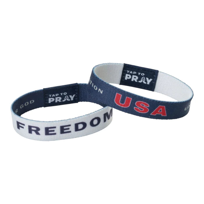 (100-692 TTP) Versibles Tap To Pray Wristband - Freedom