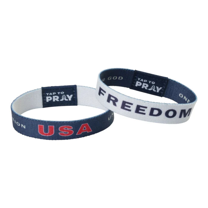 (100-692 TTP) Versibles Tap To Pray Wristband - Freedom