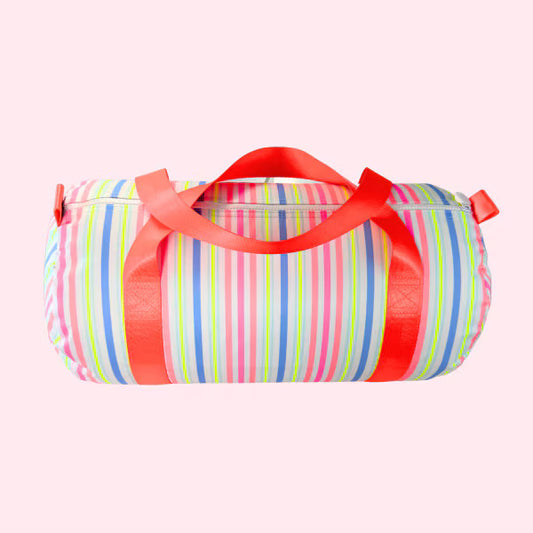 102G 5353 Mint Valley Girl Medium Duffel Striped