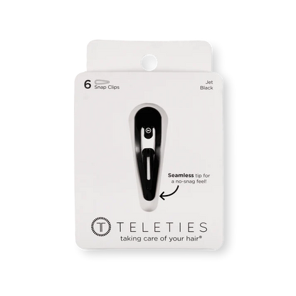 Teleties Snap Clips - Jet Black