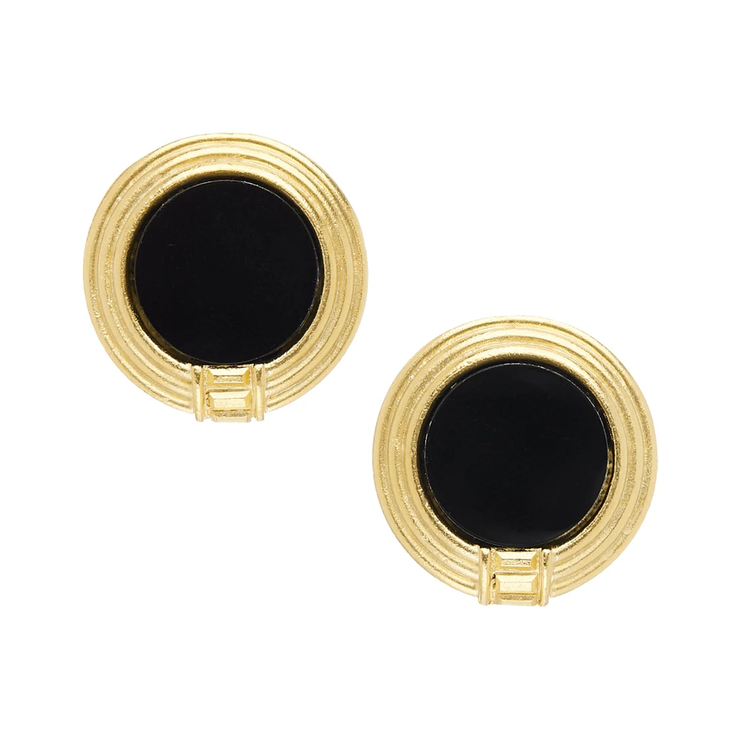 118BL Susan Shaw Gold Plated Roma Studs