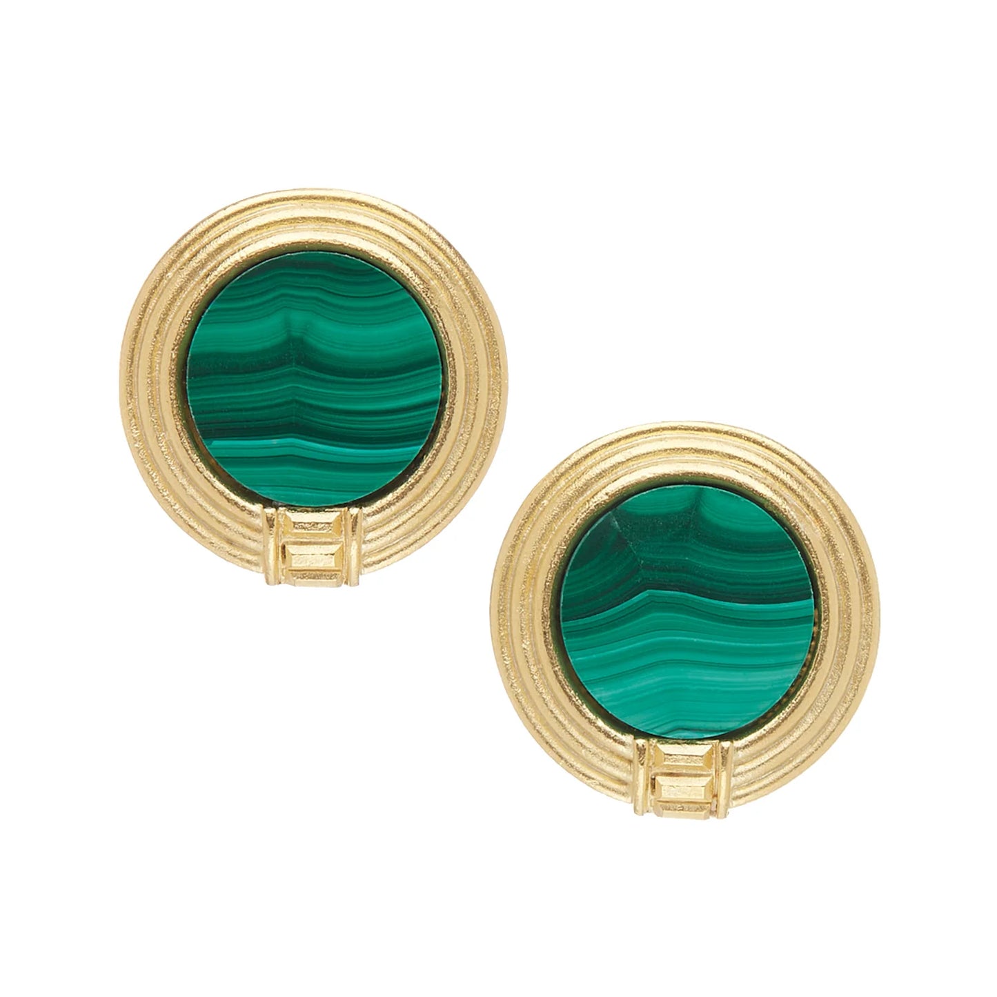 118BL Susan Shaw Gold Plated Roma Studs