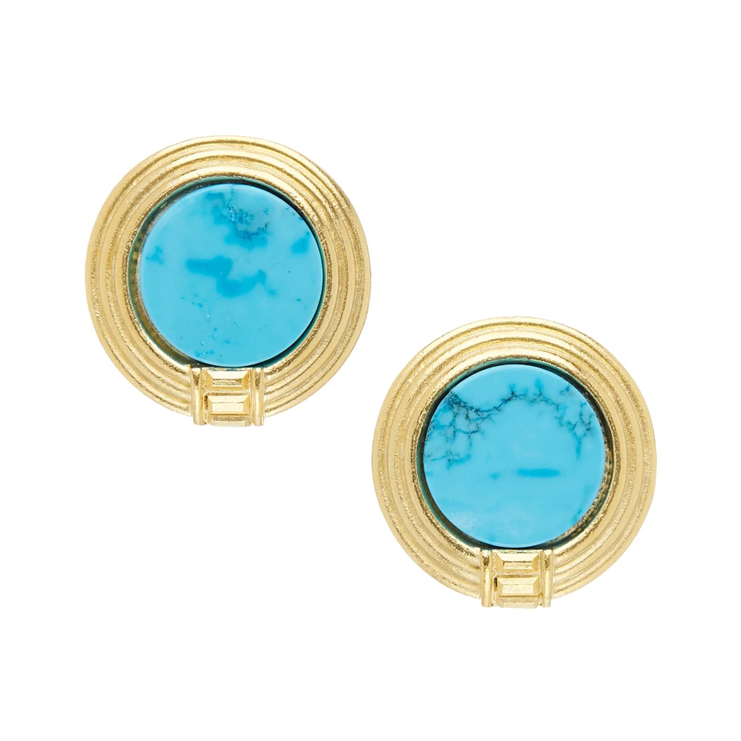 118BL Susan Shaw Gold Plated Roma Studs