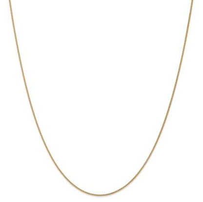 14K Yellow Gold Wheat Chain - 22"