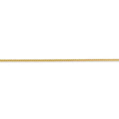 14K Yellow Gold Wheat Chain - 22"