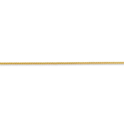14K Yellow Gold Wheat Chain - 22"