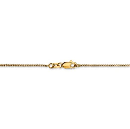 14K Yellow Gold Wheat Chain - 22"