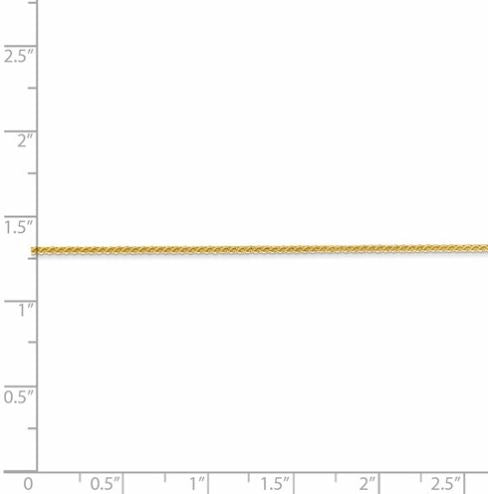 14K Yellow Gold Wheat Chain - 22"