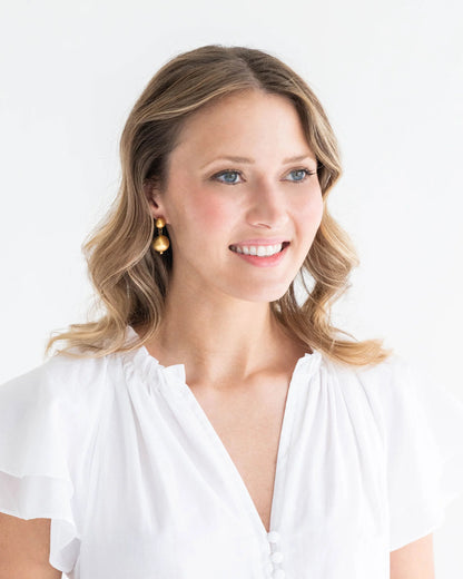 1314G Susan Shaw Margaret Drop Earrings