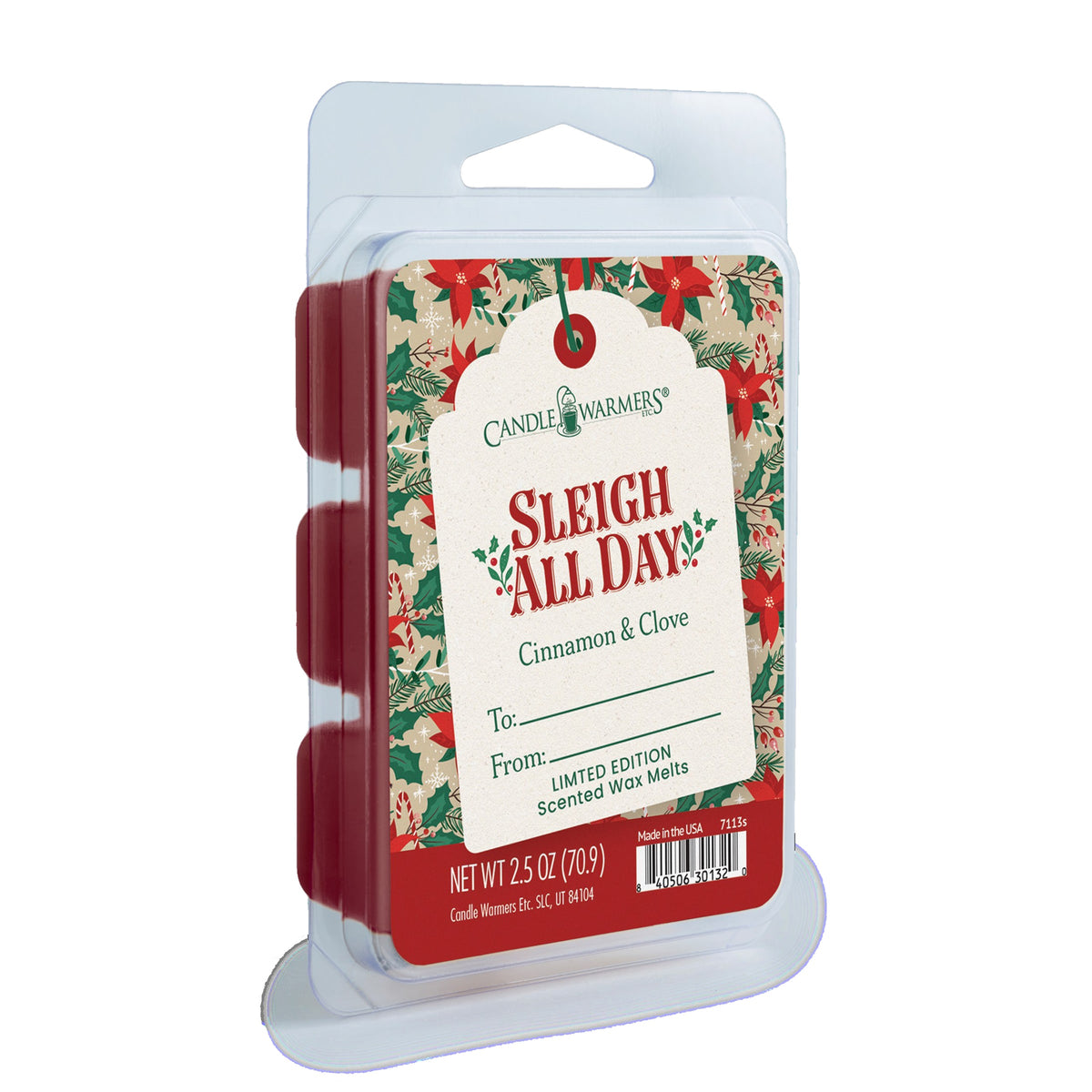 7113S Candle Warmers Sleigh All Day Wax Melt 2.5oz 0
