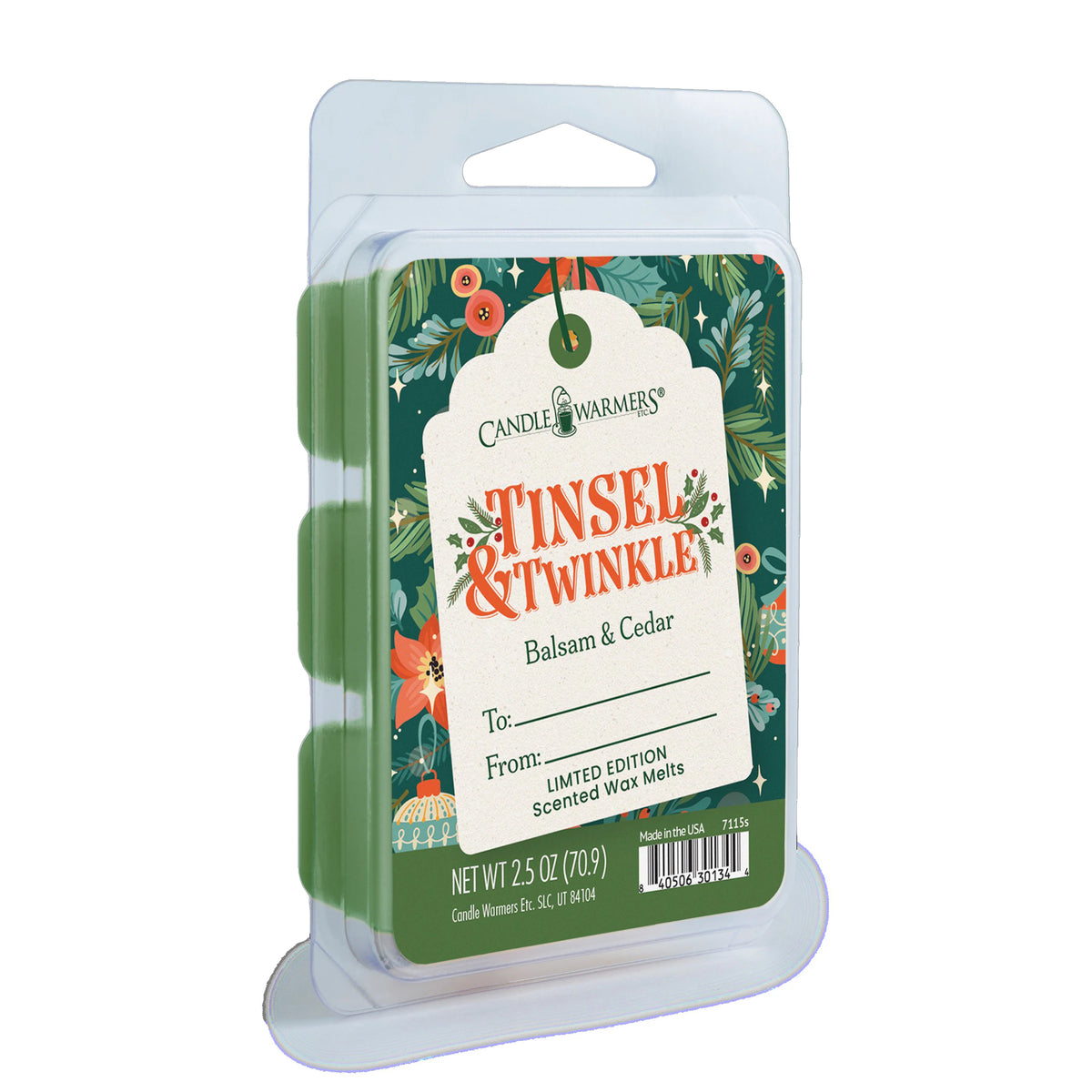 7115S Candle Warmers Tinsel & Twinkle Wax Melts 2.5oz 0