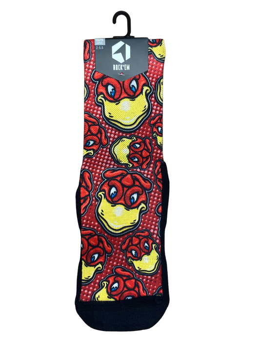 CL-SC-POPART-MASCOT-CREW-YTHL SC Gamecocks Mascot Popart Crew Socks Large 0
