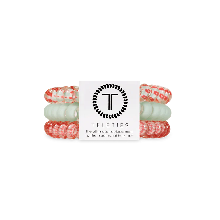 Teleties Small Hair Ties - Calming Coral