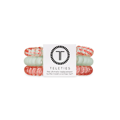 Teleties Small Hair Ties - Calming Coral