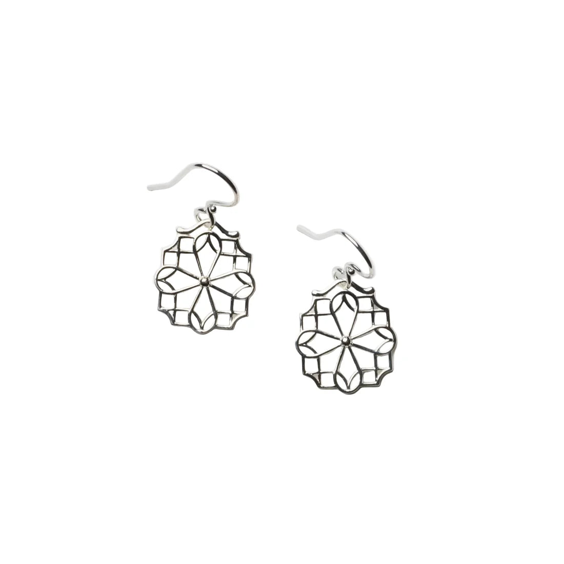 739 DER BE3001 Southern Gates Sterling Silver Biltmore Crossing Earrings 0