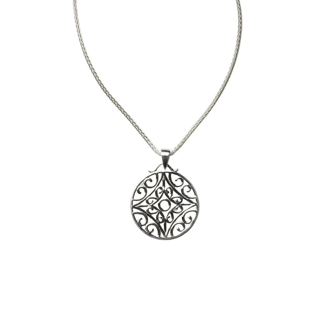 740 DER BP2004 Southern Gates Sterling Silver Biltmore Stonefleur Necklace 0