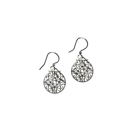 739 DER BE3004 Southern Gates Sterling Silver Biltmore Stonefleur Earrings