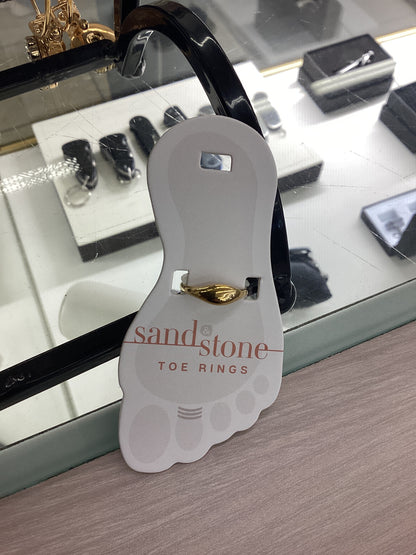 Sand And Stone Toe Rings - Gold Tone 0