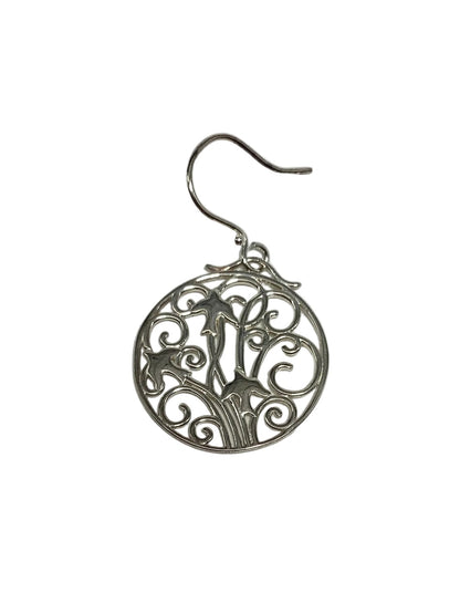 739 DER E478 Southern Gates Sterling Silver Birds On Gate Earrings