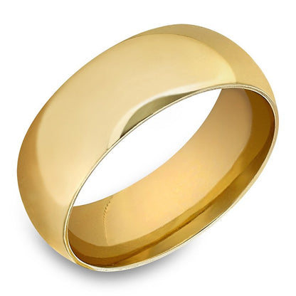 PRMT600LCFW Yellow Gold, 6MM, comfort-fit gent's band 0